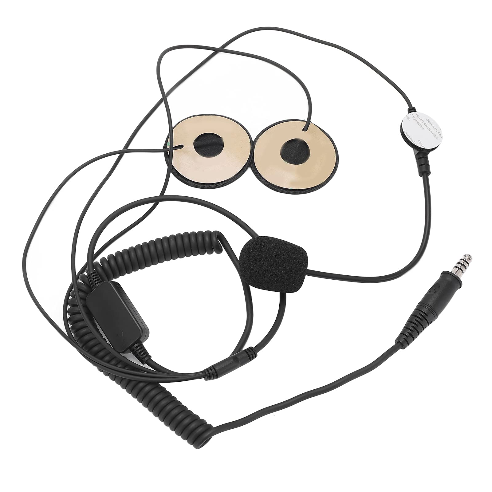Kit Cuffie Casco con Microfono a Riduzione Dinamica del Rumore Cavo Estensibile 2m per Caschi Integrali Design Ergonomico