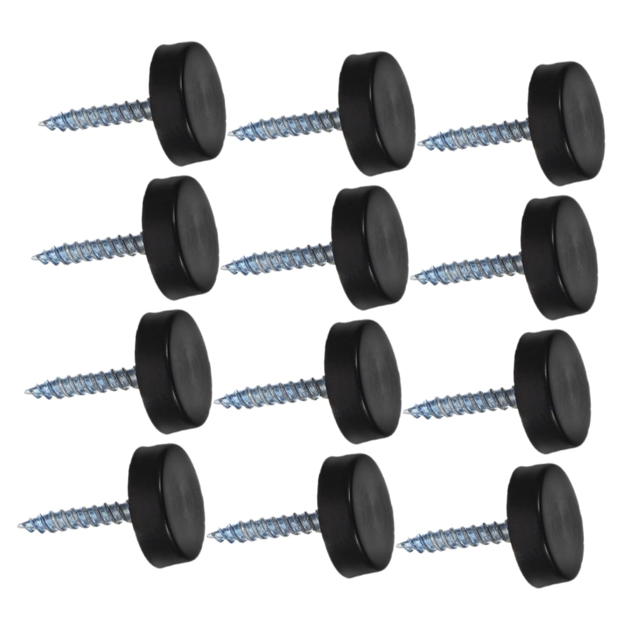 Unomor 12 Pcs Mirror Nail Decorative Cap Screw Caps Stainless Steel for Advertising Hardware