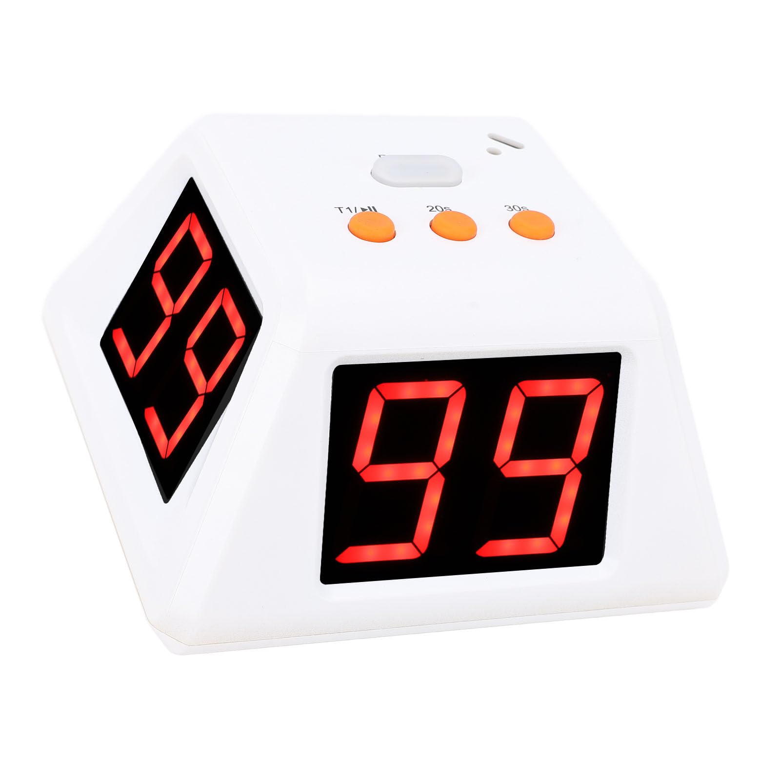 Temporizador Digital de 4 -Sides, Temporizador de Disparo Digital de 1.4 Pulgadas para el Juego de Mesa (White)