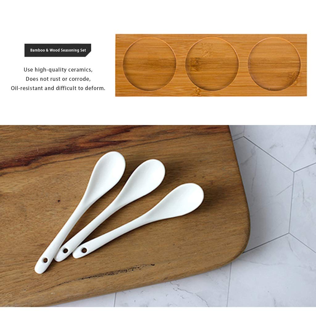 TBLOTYD Ceramic Seasoning Jar Marble Seasoning Bottle Salt Sugar Bowl Restaurant Seasoning Box Kitchen Supplies Seasoning Jar Seasoning Bottle