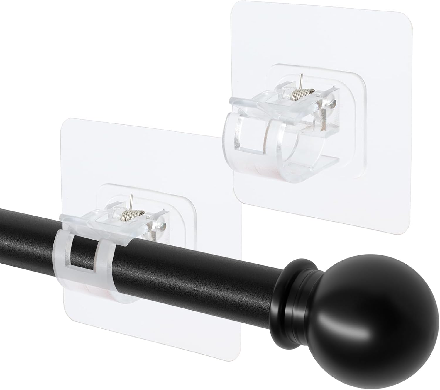 Curtain Rods No Drilling, 32"62" Curtain Rods for Windows with No