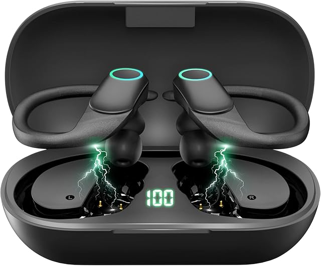 Bluetooth Wireless Earbuds, pendali Sports Bluetooth Earbuds in Ear Headphones IPx7 Waterproof Wireless Earphones with Microphone for iPhone Android Sports Running Exercise Gym Workout Laptop