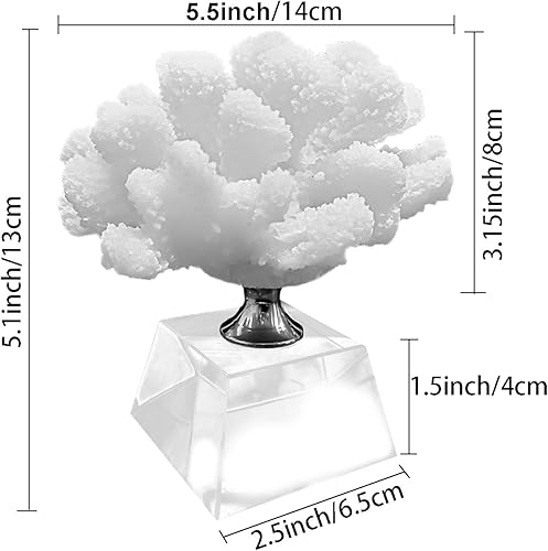 Miniatura 5 de Decoración de coral blanco de resina, arrecife de coral blanco, estatua de coral artificial, decoración del hogar, plantas marinas subacuáticas,
