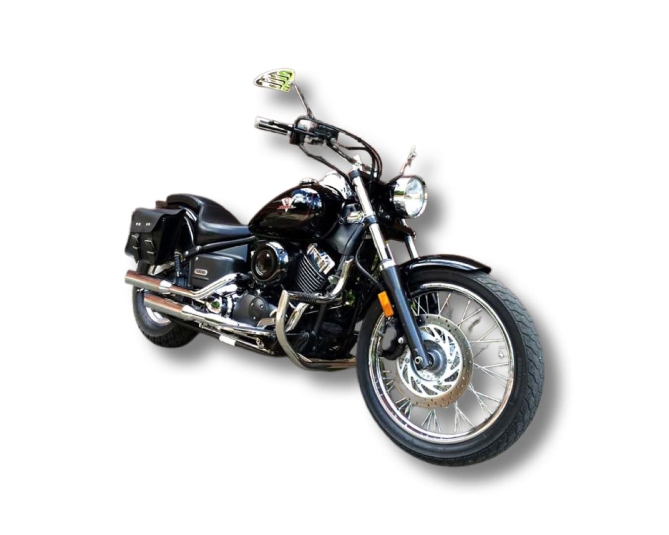 Cubierta Cromada Para Guardabarros Delantero De Moto – Decoración De Plástico ABS Con Adhesivo – Compatible Con VStar1100, FZ1 Y Más