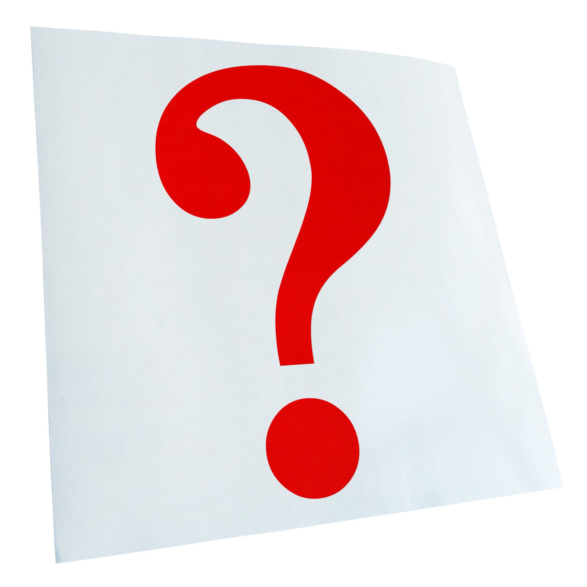 Kiwistar - Car Sticker - Red - 30 x 18 cm Question Mark Pictogram - Rear Window Car Sticker Weatherproof for Car Truck Moped Truck - Sticker Exterior Self-Adhesive Tuning Accessories for Window