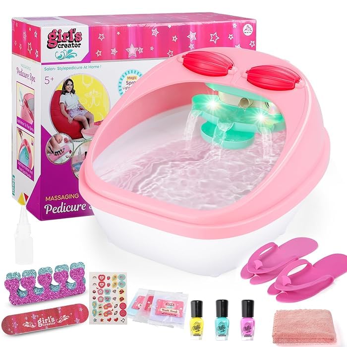 KIDIIG Foot Spa Toy for kids,Massaging Kids Spa Kit for Girl,Foot Soak Tub for Kids,Toys Manicure Pedicure Art Salon,Spa Party Supplies for Girls,Christmas Children Birthday Gift (B0CZ4D66D7) Amazon Price History, Amazon Price Tracker
