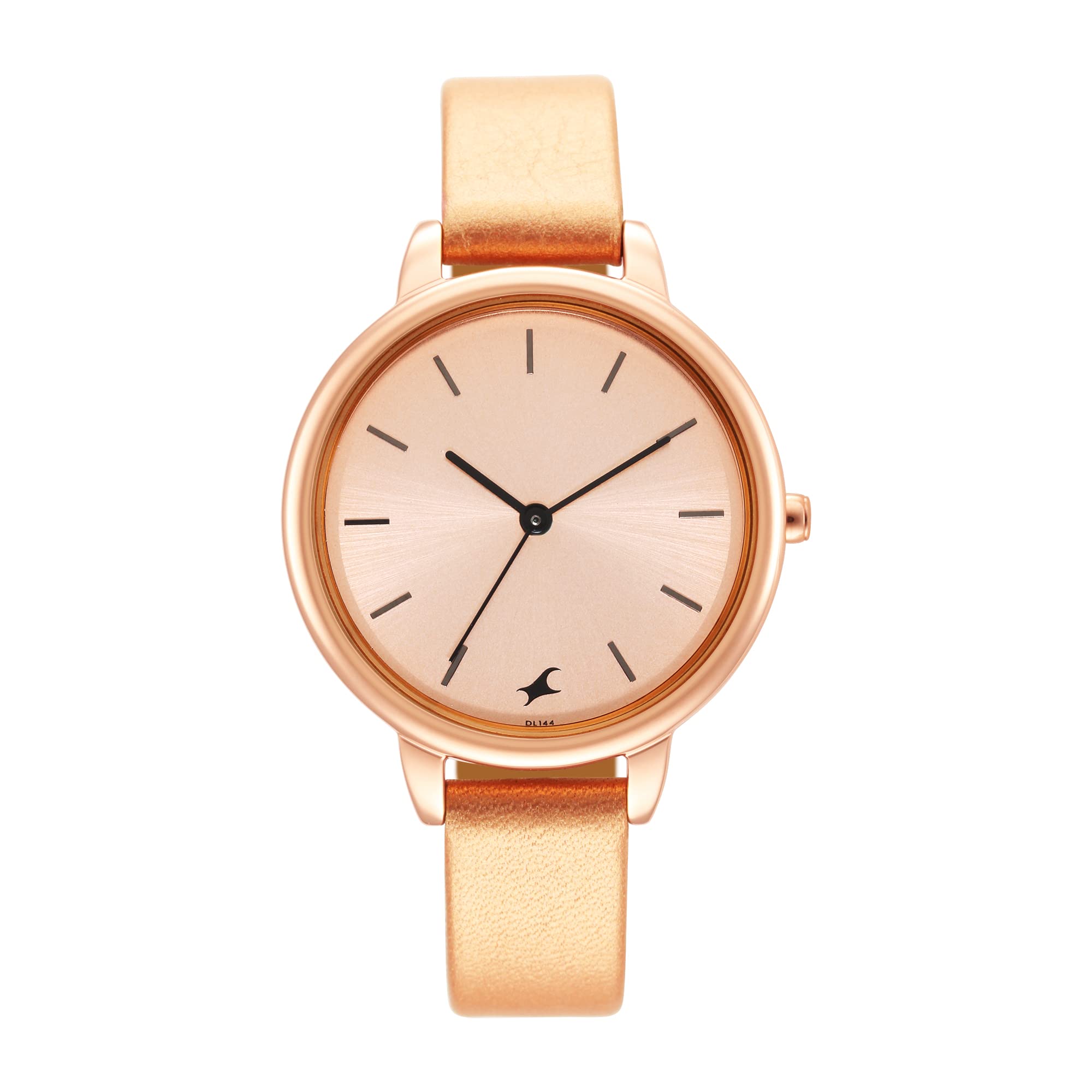 Fastrack Women Leather Glitch Analog Rose Gold Dial Watch-6234Wl01, Band Color-Pink (B09J11XDLJ) Amazon Price History, Amazon Price Tracker