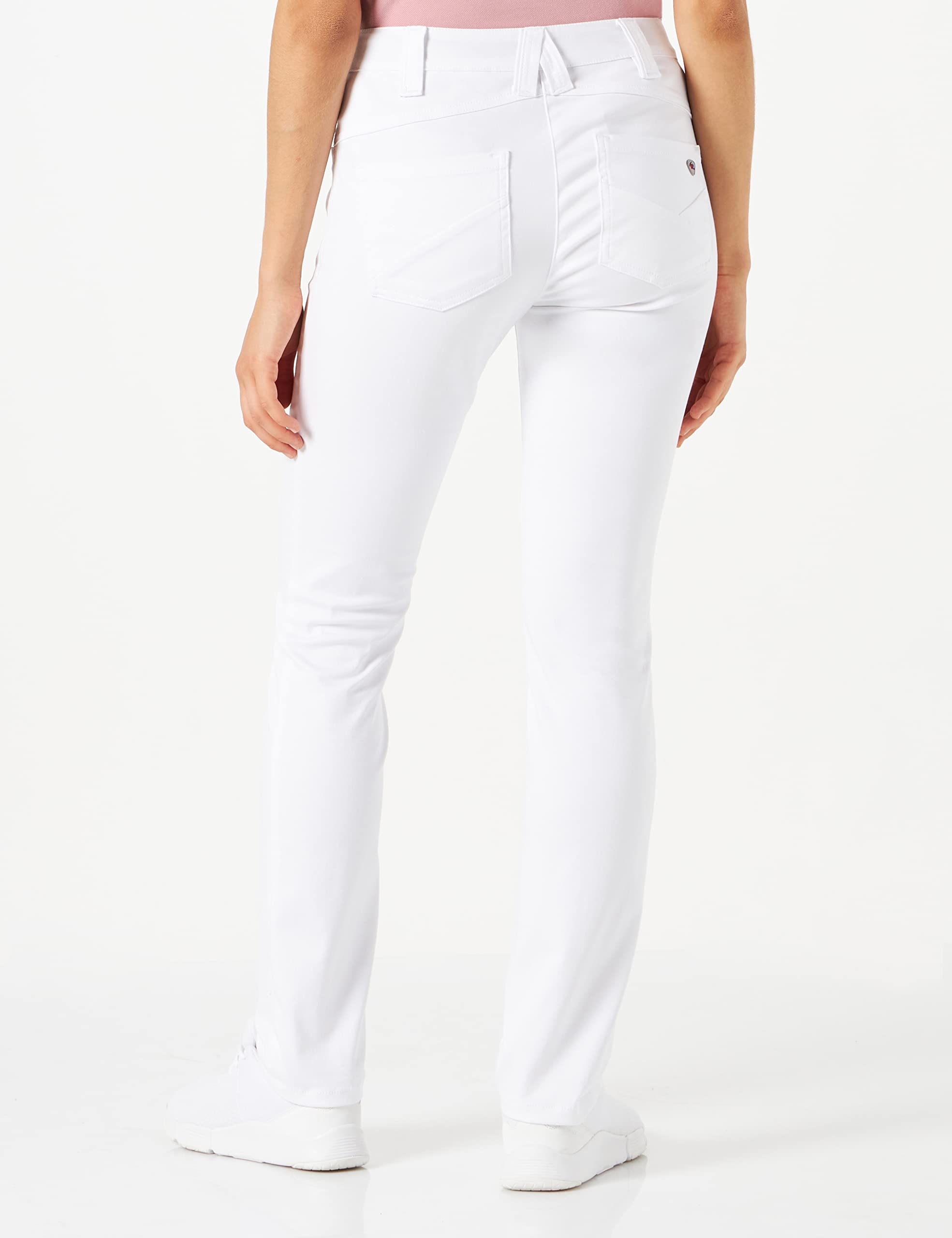BP 1755-311-0021-27/32 Damen Slim-Fit Jeans - 65% Baumwolle, 30% Polyester, 5% Elastan - Komfort Stretch - Farbe Weiß - Größe 27/32