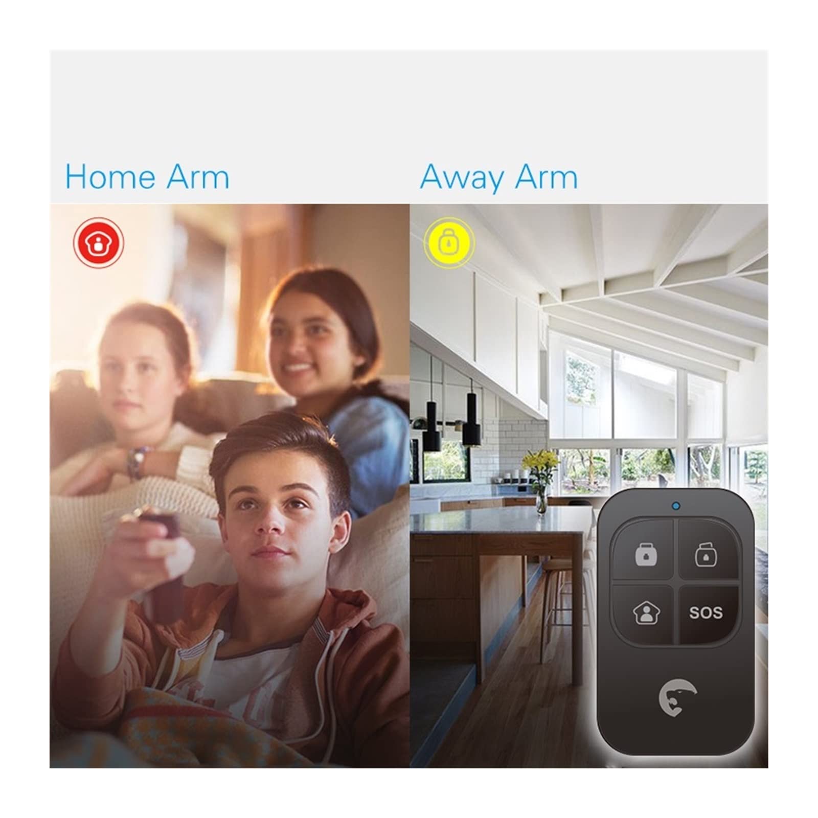 Alarmy domowe, S4 Plus Tuya Smart Control Wi -Fi/GSM Bezpieczeństwo 7pcs drzwi/czujnik okna domowy SMS System alarmowy dom domowy bezpieczeństwo domu