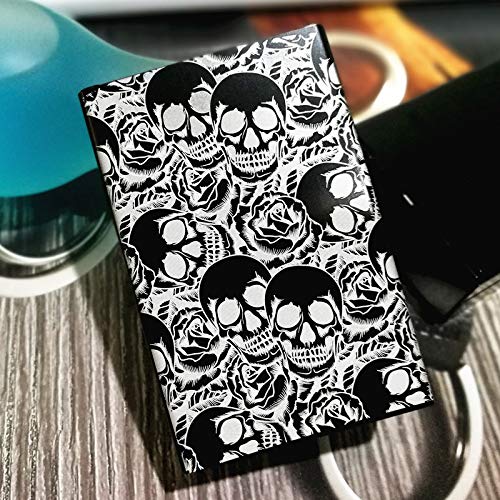 ALHJ Zigaretten Schachteln Metall,Kreatives Muster,Tragbar Wasserdicht,Staubdicht Zigarettenhülle,hält 20 Zigaretten,C Cover