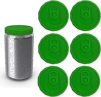 Vista 8 de 6 unidades de tapas de lata de silicona para refrescos, tapas de lata de silicona reutilizables y libres de BPA para bebidas, protector y tapón