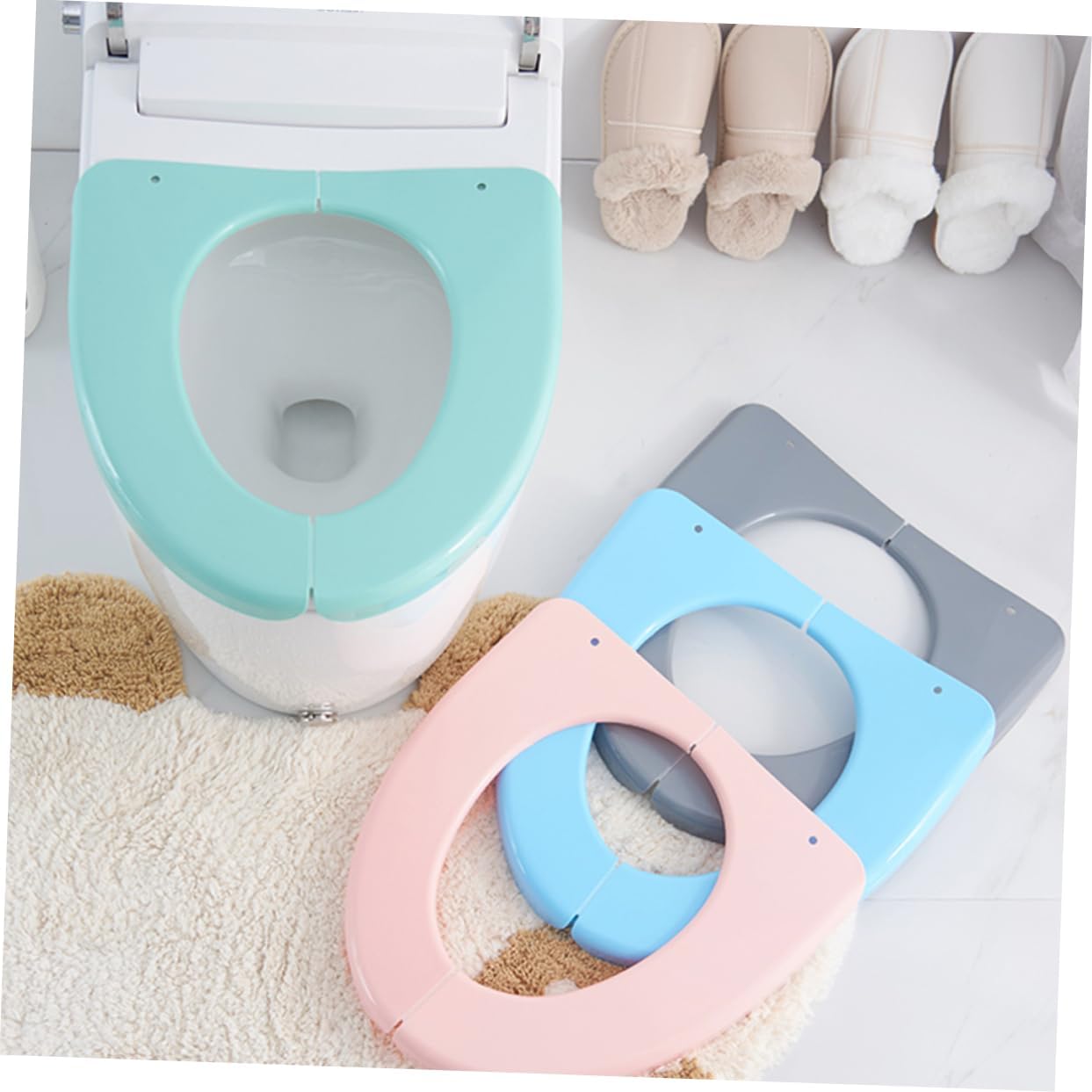 Vaguelly 1pc Travel Potty Seat Toilet Seat Cushion Pad for Home Travel Toilet Training