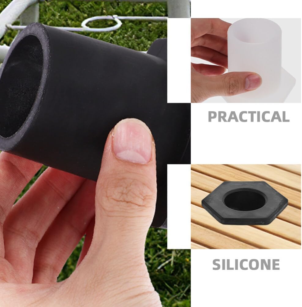 SUPVOX Patio Table Umbrella Hole Plug 3.14 Inch Square Wedge Stabilizer Cover for Outdoor Umbrella Base Protecting against Rainwater and Debris