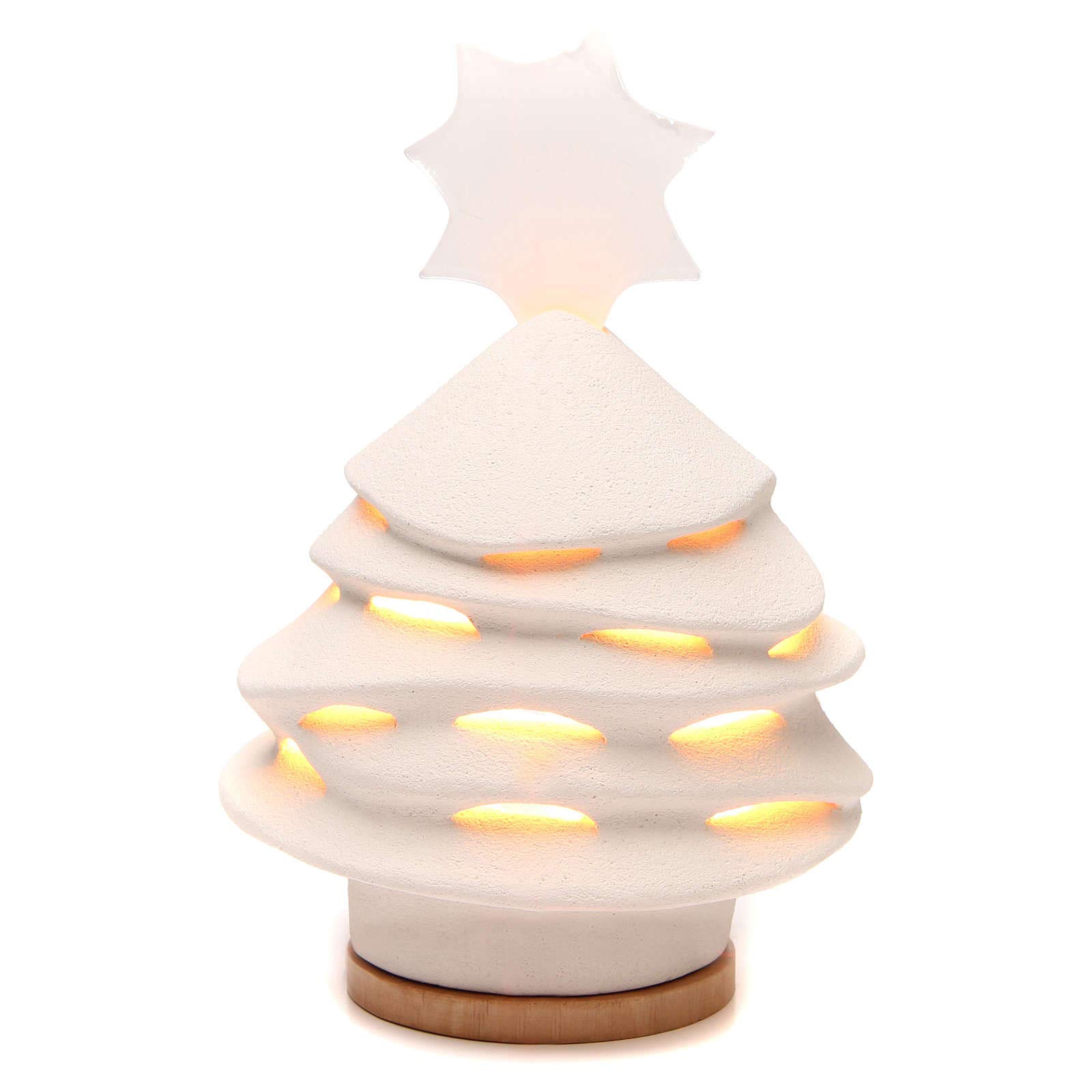 Holyart Ceramic Christmas tree decoration from Centro Ave, 38cm Illuminated