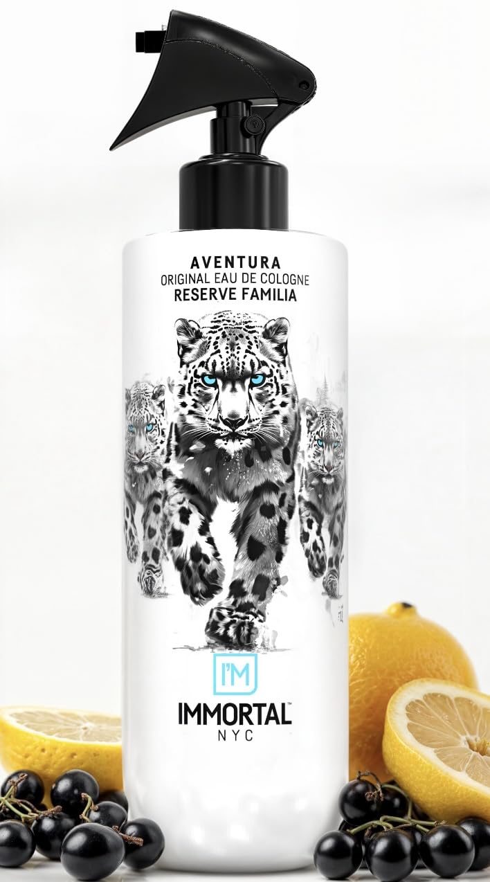 Immortal NYC Reserve Aventura After Shave For Men Body Face 17 oz- Refreshes Disinfects Relieves Face and Skin-