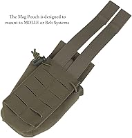 Vista 4 de Multifunctional Tactical Pouch,Airsoft Molle Double 762 556 Mag Holder Radio GP Bag Utility EDC Pouch for Vest Belt Ranger Green