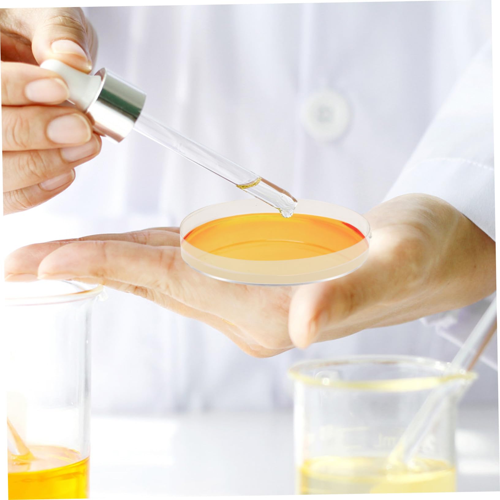 Piastre di Agar Nutritivo 10 Pezzi, Piatti di Petri per Laboratorio