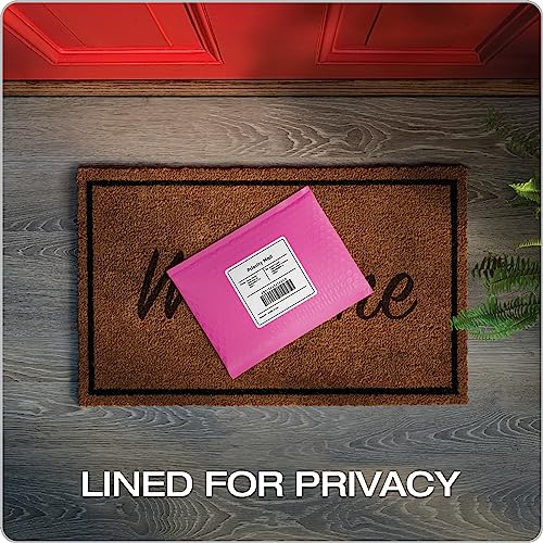 Image of Quality Park Bubble Mailers, 6 x 9 Inch, Pink Poly Mailers, Padded Envelopes, Shipping Envelopes, Water Resistant, Self Seal, 50 Per Box (QUA85858)