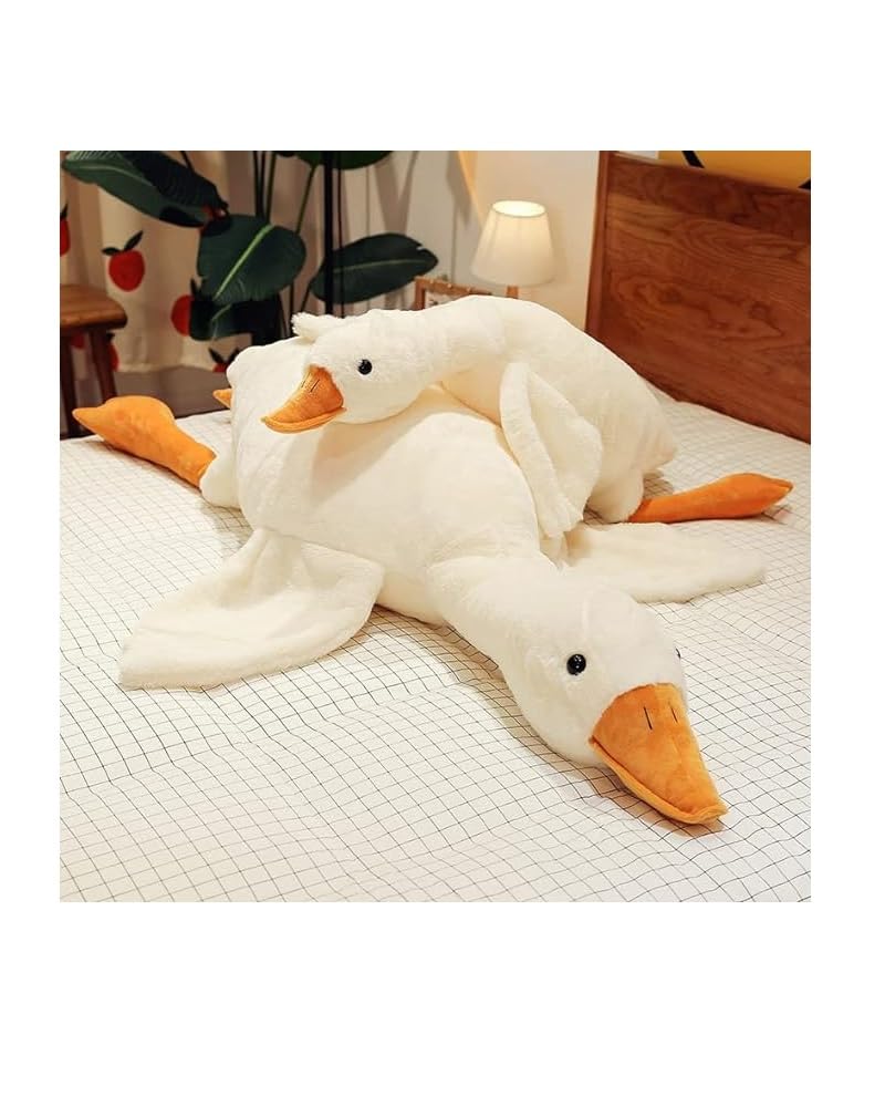 Extra Large Size Goose Stuffed Animal 130cm 160cm and 190cm Plush Doll Toy, Cute Duck Plush Cushion Soft Huge Plushies Pillow - Gift for Kids and Friends (160cm)