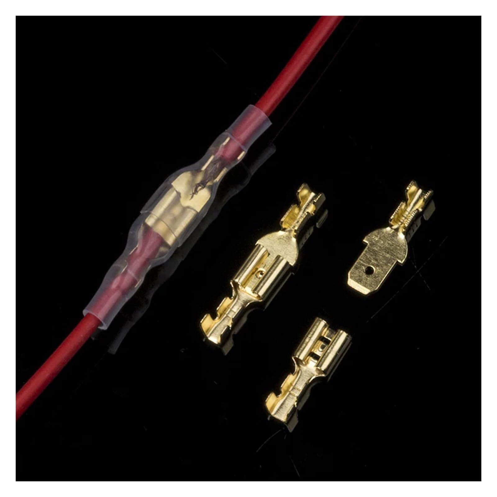 540 terminales de crimpado hembra y macho de 2,8/4,8/6,3 mm con sello aislado y empalme rápido for cables eléctricos.