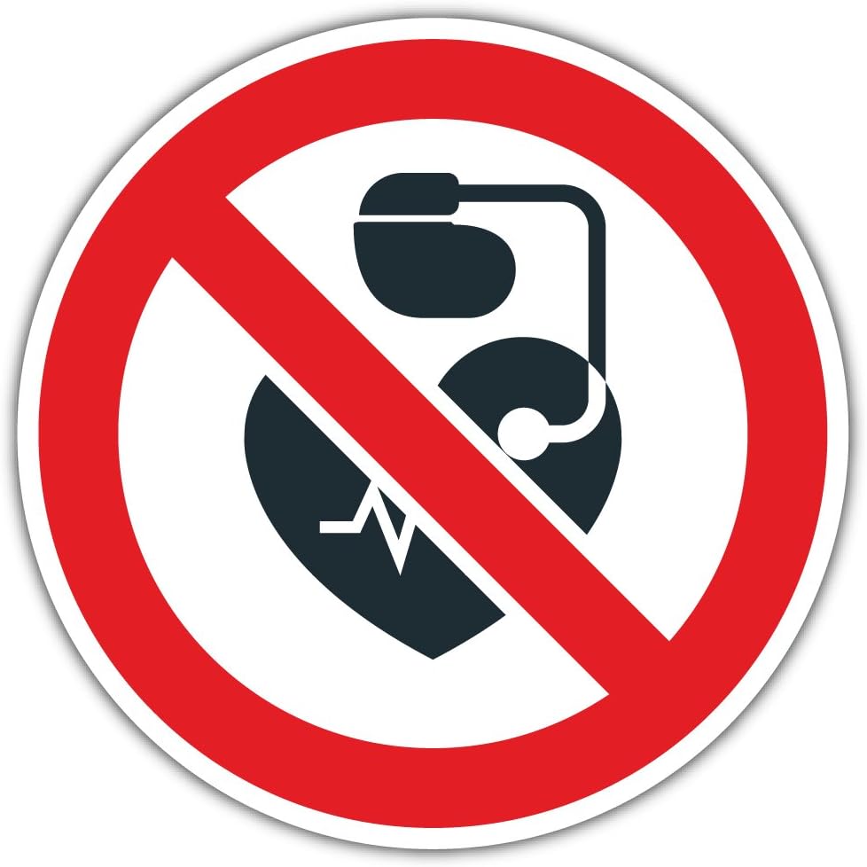 Amazon.com: SkyLabel No Entrance for People with Cardiac Pacemaker ...