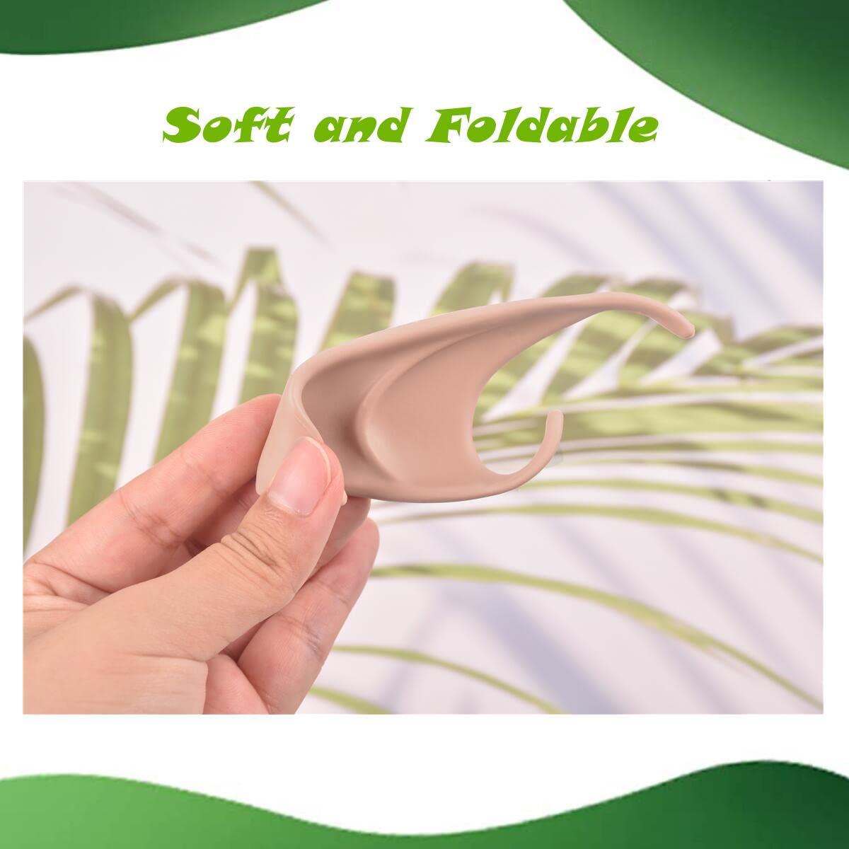 YANZHAN 15 Pair Fairy Pixie Elf Ears for Cosplay Halloween Christmas Any Themed Party - Natural Complexion, Long Style