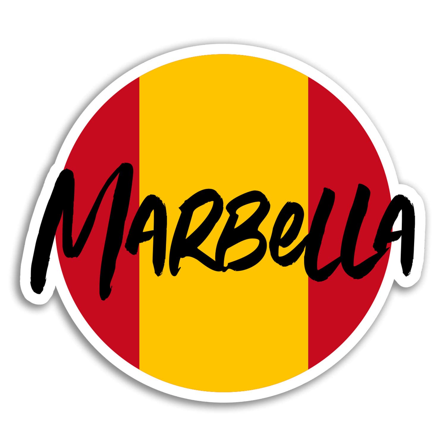 2 x 10cm Marbella Vinyl Stickers - Spain Travel Sticker Laptop Luggage #18342 (10cm Wide)