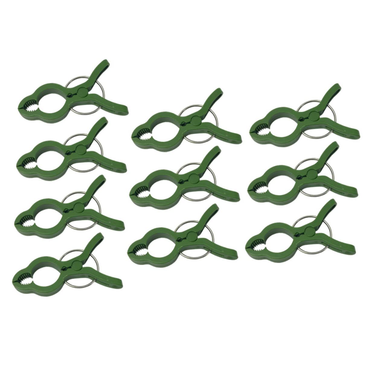 UPKOCH 5 Sätze Orchideen-Clip Klammern Zum Stützen Von Orchideen Festsetzung Gartenpflanzenklammern Klemmbausteine Pflanzen Fester Clip Pflanzen Feste Klammern Plastik Grün 10 Stück * 5