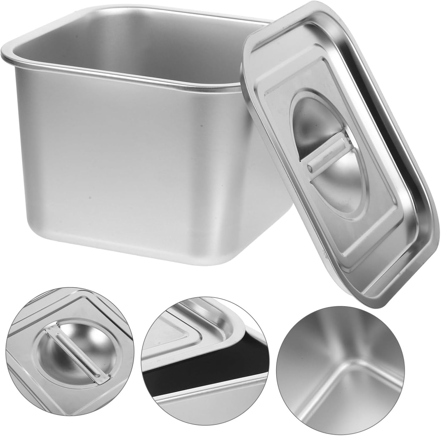 3pcs Stainless Steel Spice Container with Lid Multi-functional Seasoning Jar for Kitchen Use Condiment Pot for Easy Storage of Various Spices