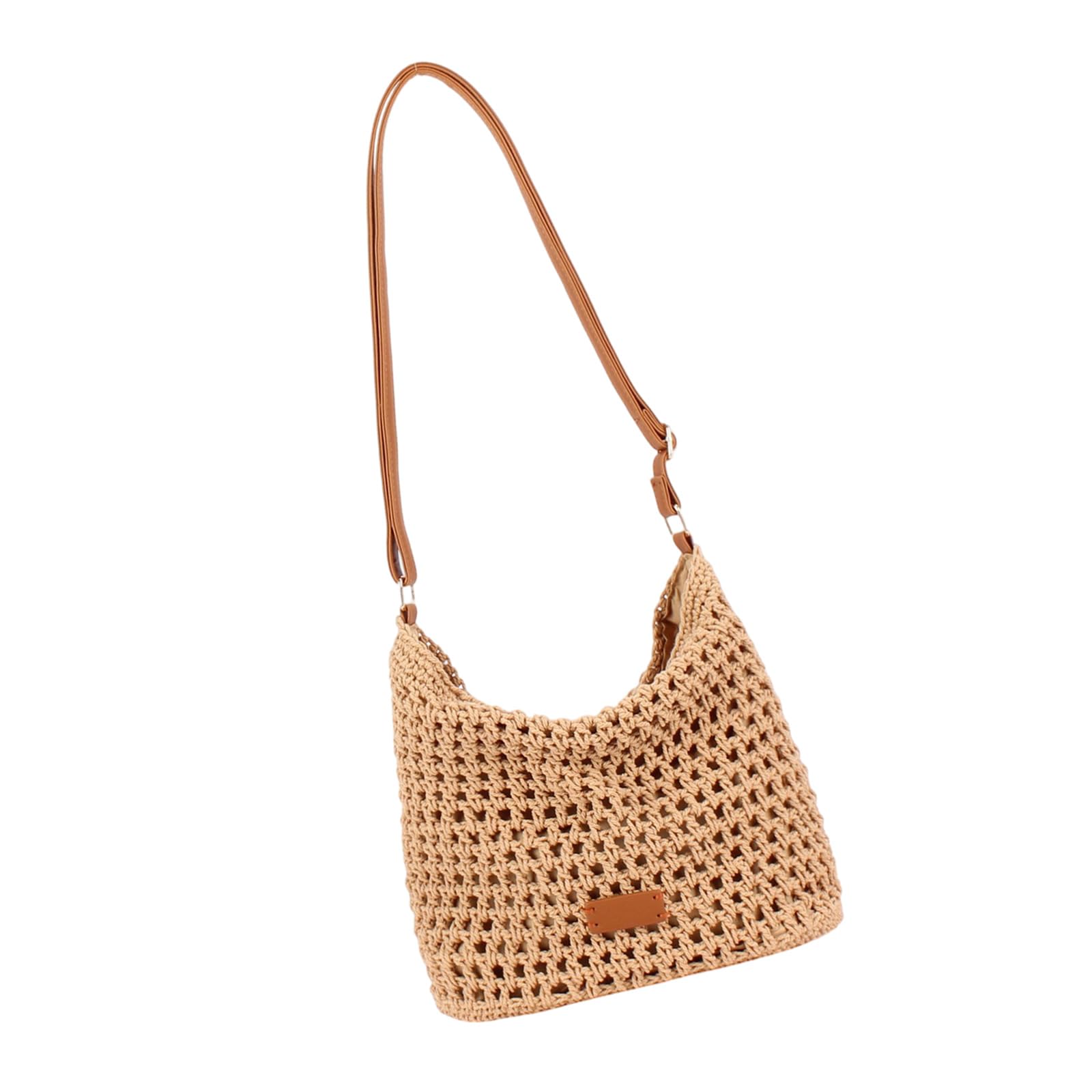 BWANGIAO Stylish Cotton Woven Handbag For Women Fashion Trendy Shoulder Bag Lightweight And Practical Crossbody Bag
