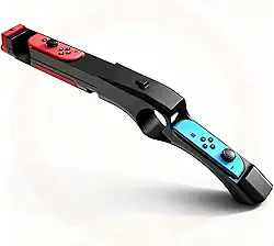 INITMMO Gun Controller for Nintendo Switch/Switch OLED Controller Shooting Games Wolfenstein 2:The New Colossus,Resident Evil,Big Buck Hunter and Others,for Switch Hand Grip Hunting Game Accessory