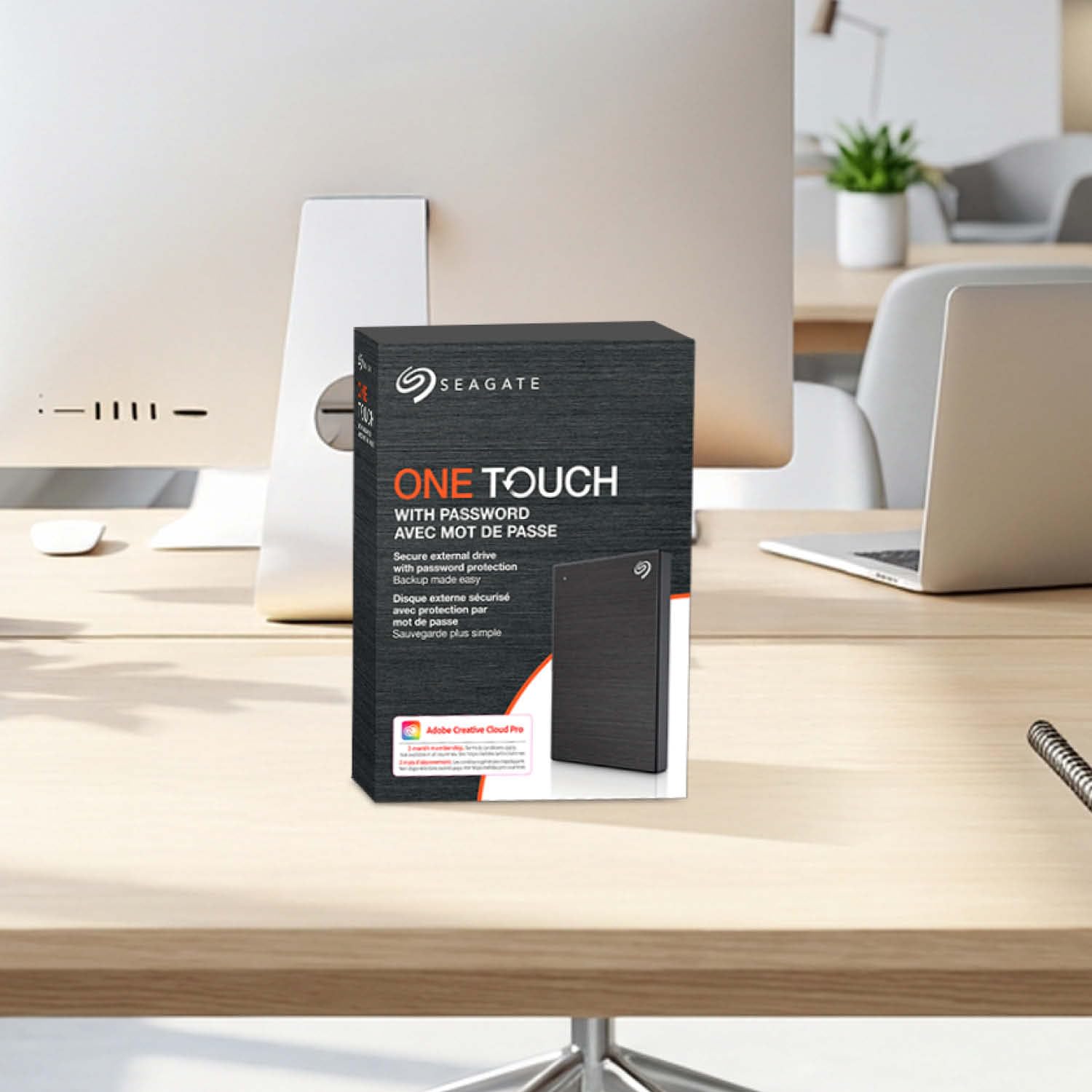 Seagate One Touch 2TB, Hard disk esterno portatile, USB 3.0, 6 Mesi e Mylio Photos & Dropbox, Data Rescue Service (STKY2000404)