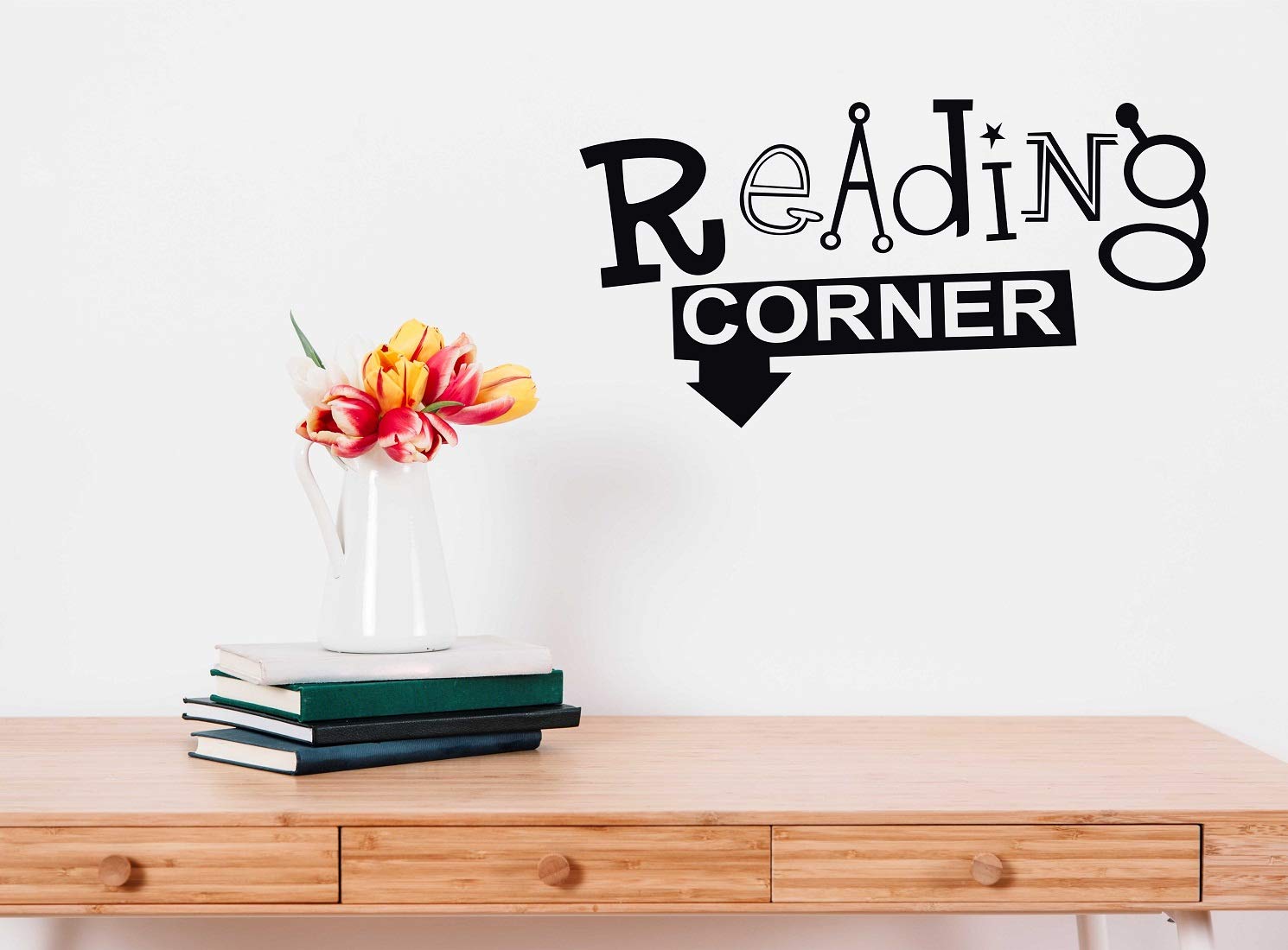 Wallstick Reading Corner wallstickers (Vinyl 55 cm x 30 cm)-image-42