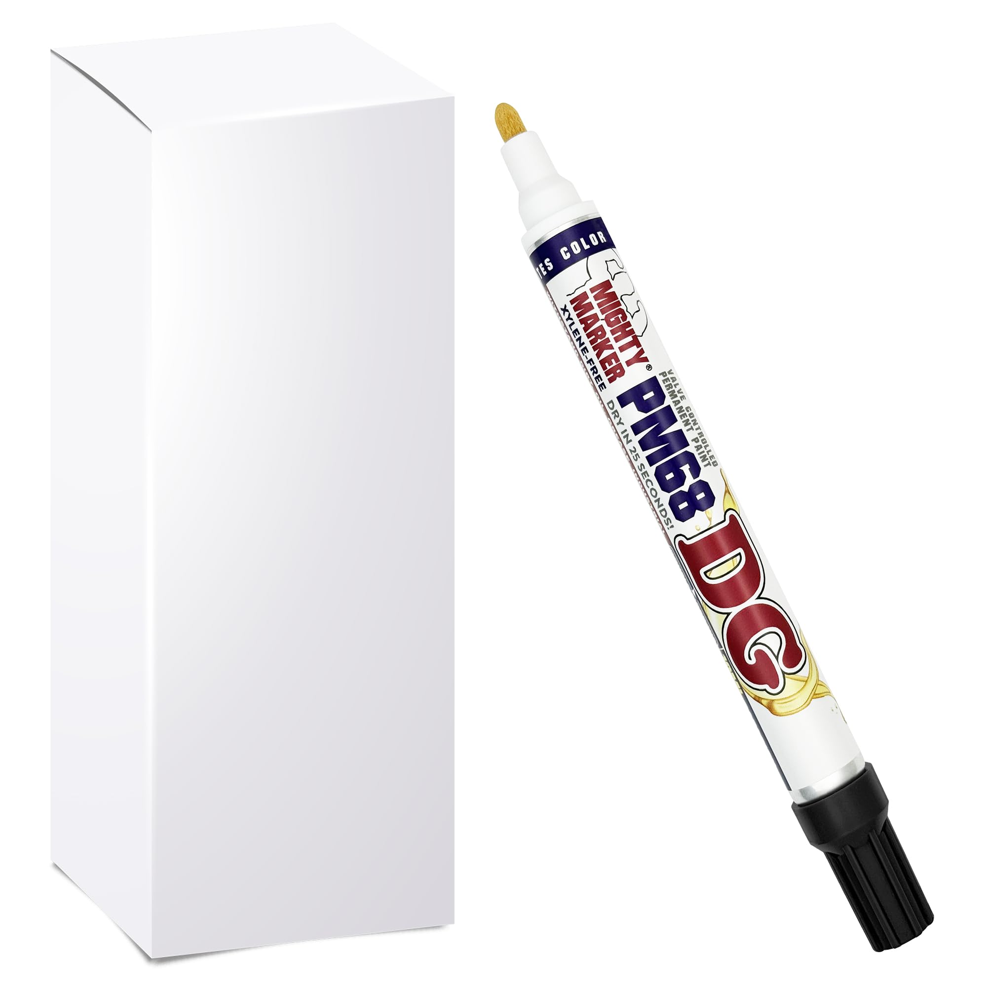 Mighty Marker PM-68 DG Paint Markers, Heavy Duty Industrial Paint Markers, Ketone-Based, Xylene Free, Quick Dry, Degrease Resistant, Made in USA –