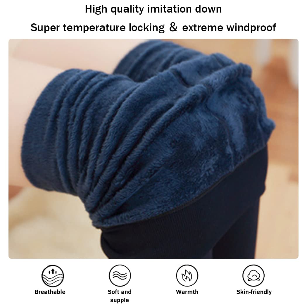 Rayson Leggings Donna Invernali Termici Leggings Elasticizzato Sport Casual Caldi Pantaloni Collant da Donna con Interno in Pile Leggings a Vita Alta Fodera in Caldo Velluto Lunghi