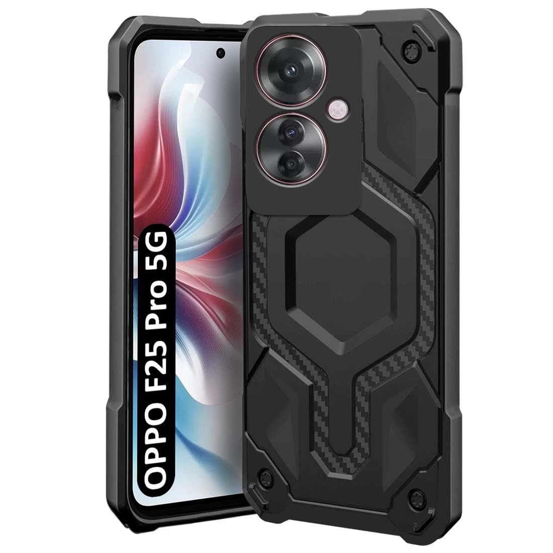 Fashionury Oppo F25 Pro 5G Back Cover | Shockproof Armor Bumper | Hybrid Defender Series | Ultimate Drop Protection | Soft TPU Case for Oppo F25 Pro 5G (Black) (B0CXSLKXCT) Amazon Price History, Amazon Price Tracker