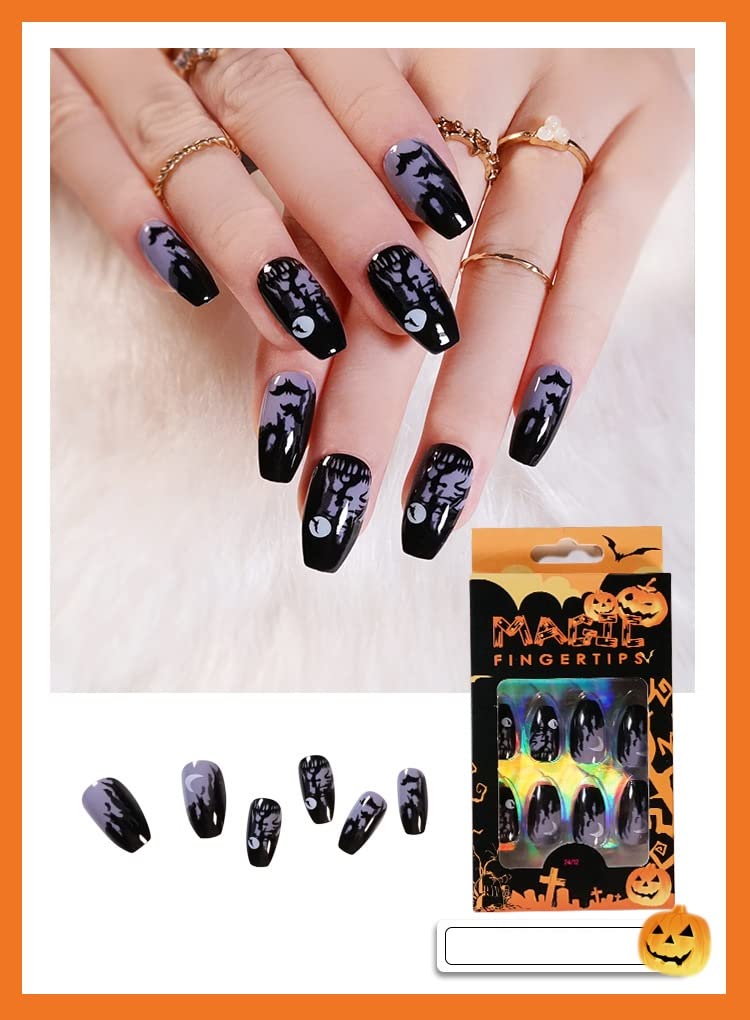 AKAZI Bling Press on Nails, uñas postizas con Acabado Reutilizable de Lujo, Arte de uñas Hecho a Mano con diseño de manicurista con Licencia (K) (I)