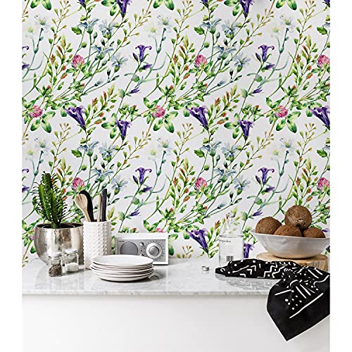 Papier Peint 416x254 cm Fleurs Sauvages Magic-Stick