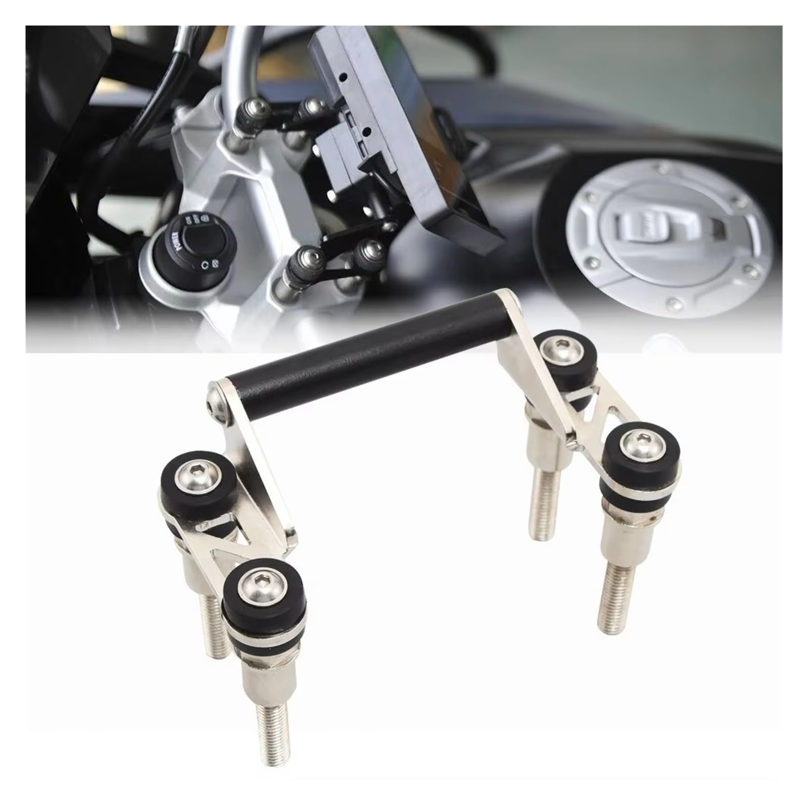 Staffa Navigatore Moto Per BMW F700GS F750GS F800GS F850GS R1200GS R1250GS Supporto Per Navigazione GPS Staffa Per Telefono Supporto Per Manubrio Supporto Telefono Moto(Backet only)