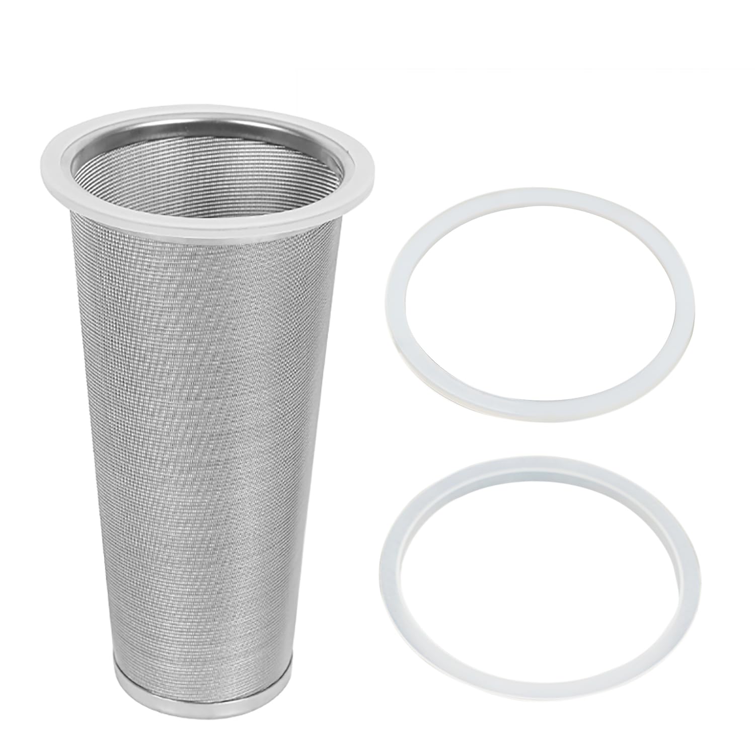 Filtr do kawy Cold Brew do słoika o szerokości 900 ml, sitko ze stali nierdzewnej 304 z silikonowymi uszczelkami, ultra cienka siatka, filtr wielokrotnego użytku do ekspresu do kawy mrożonej, herbaty