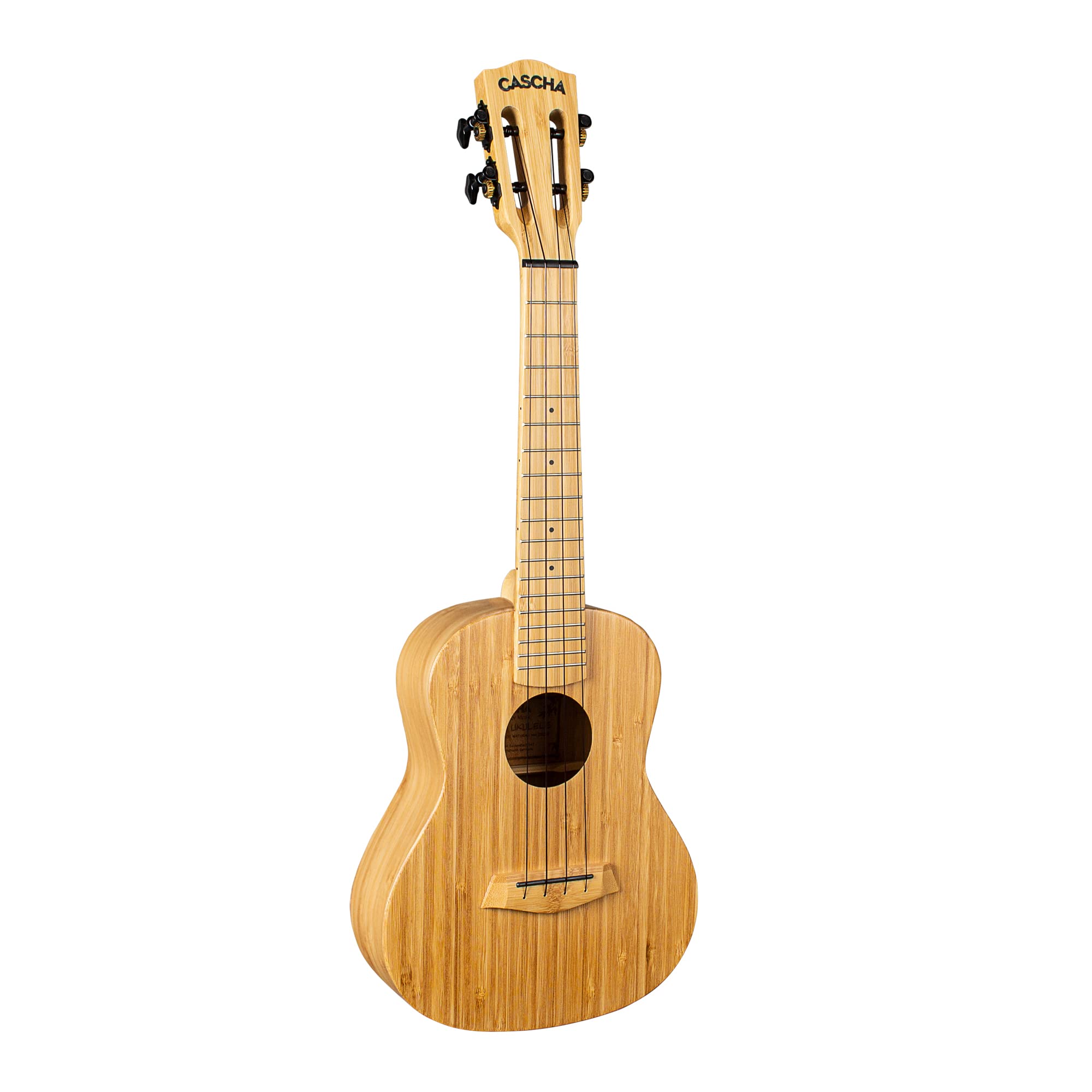 Cascha Bamboo Concert Natural - Estuche con 3 púas