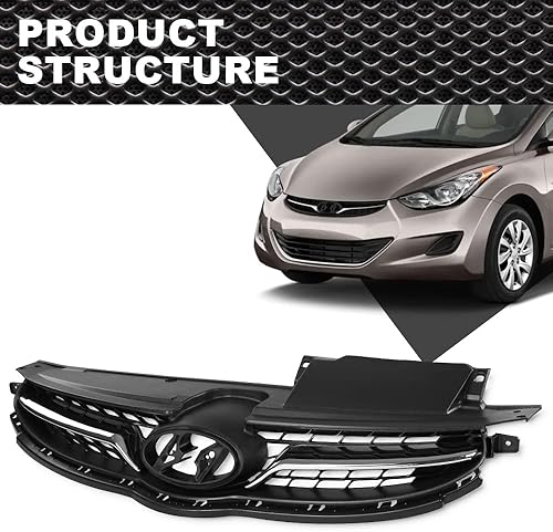 Miniatura 2 de Rejilla compatible con Hyundai Elantra 2011 2012 2013