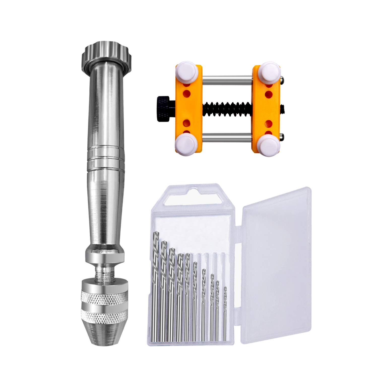Buy Novsix Hand Drill Bits Set Pin Vise Hand Drill, 10 Piece Mini