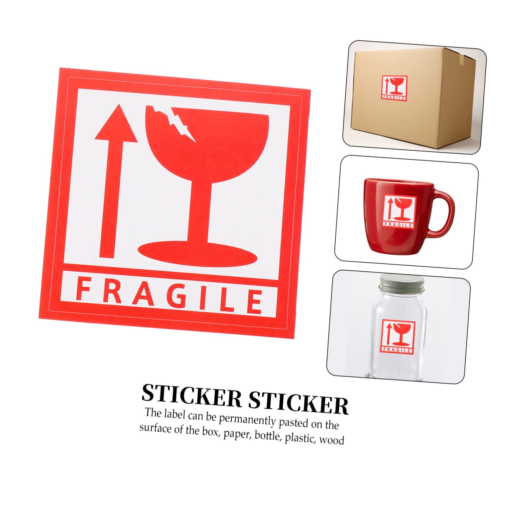 Étiquette Fragile Autocollante 1000 Pièces en Cuivre pour Expédition