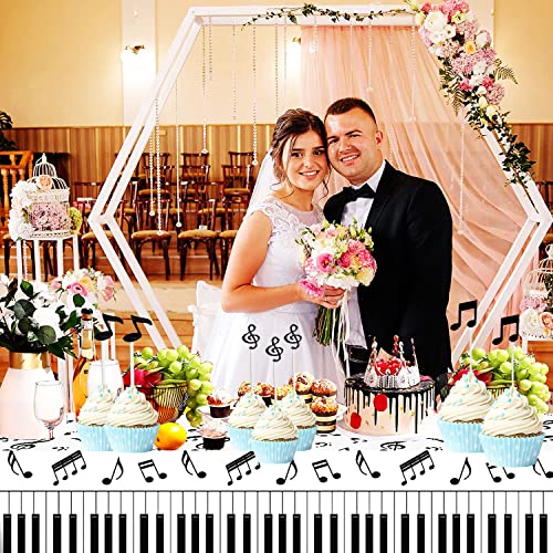 Hspaidyp 8Pcs Music Notes Cake Topper Music Party Supplies Music Birthday Cake Decoration Rock Star Guitar Cake Topper For Baby Shower Music Karaoke Themed Music Birthday Party Decorations thumb #3