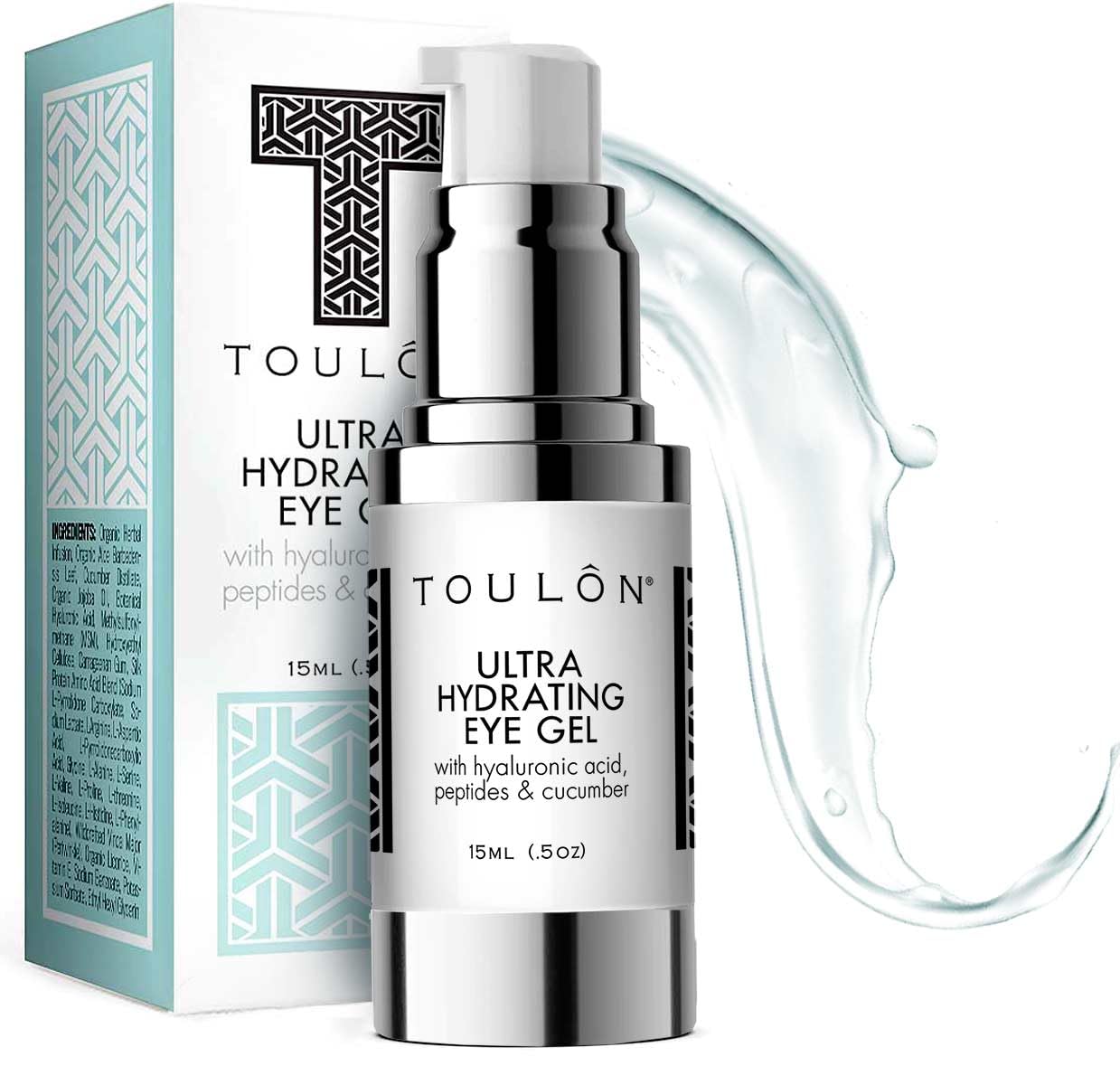 Best Eye Gel for Dark Circles and Puffiness. Reduce Wrinkles, Bags & Crows Feet. Natural & 100 Pure Firming Anti Aging Gel for Men and Women with Aloe Vera & Soothing Cucumber.,15ml (.5oz)