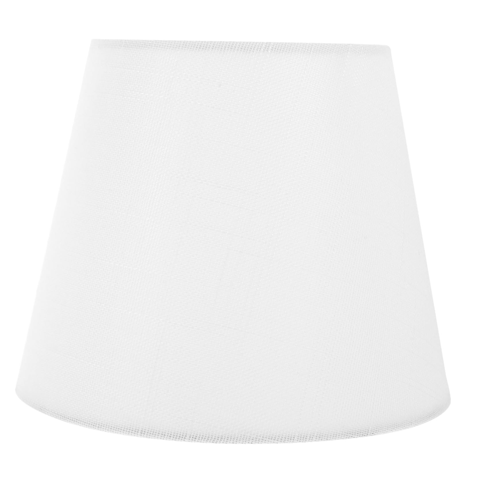 Amosfun Small White Cloth Lamp Shade for Table Desk Lamps E14 Light Socket Easy to Install and High Performance and Modern Delicate Bedroom Lighting