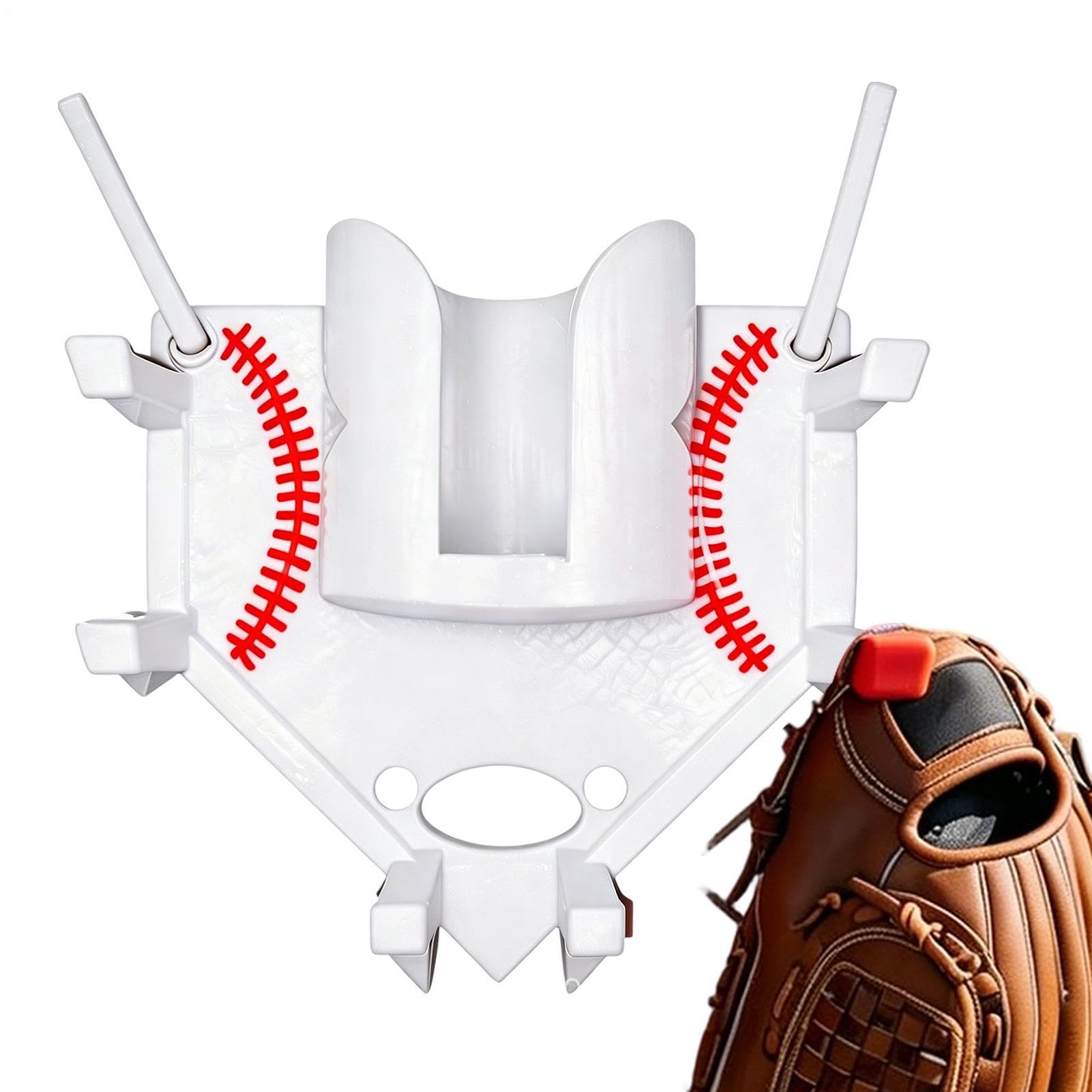 Fledermaus-Halter, Organizer, Baseball-Zaunregal, Dugout-Aufhänger mit mehreren Schlitzen, Flaschenständer mit kompaktem Design, Sportzubehör, 20 x 20 cm, Coaching-Zubehör für Training