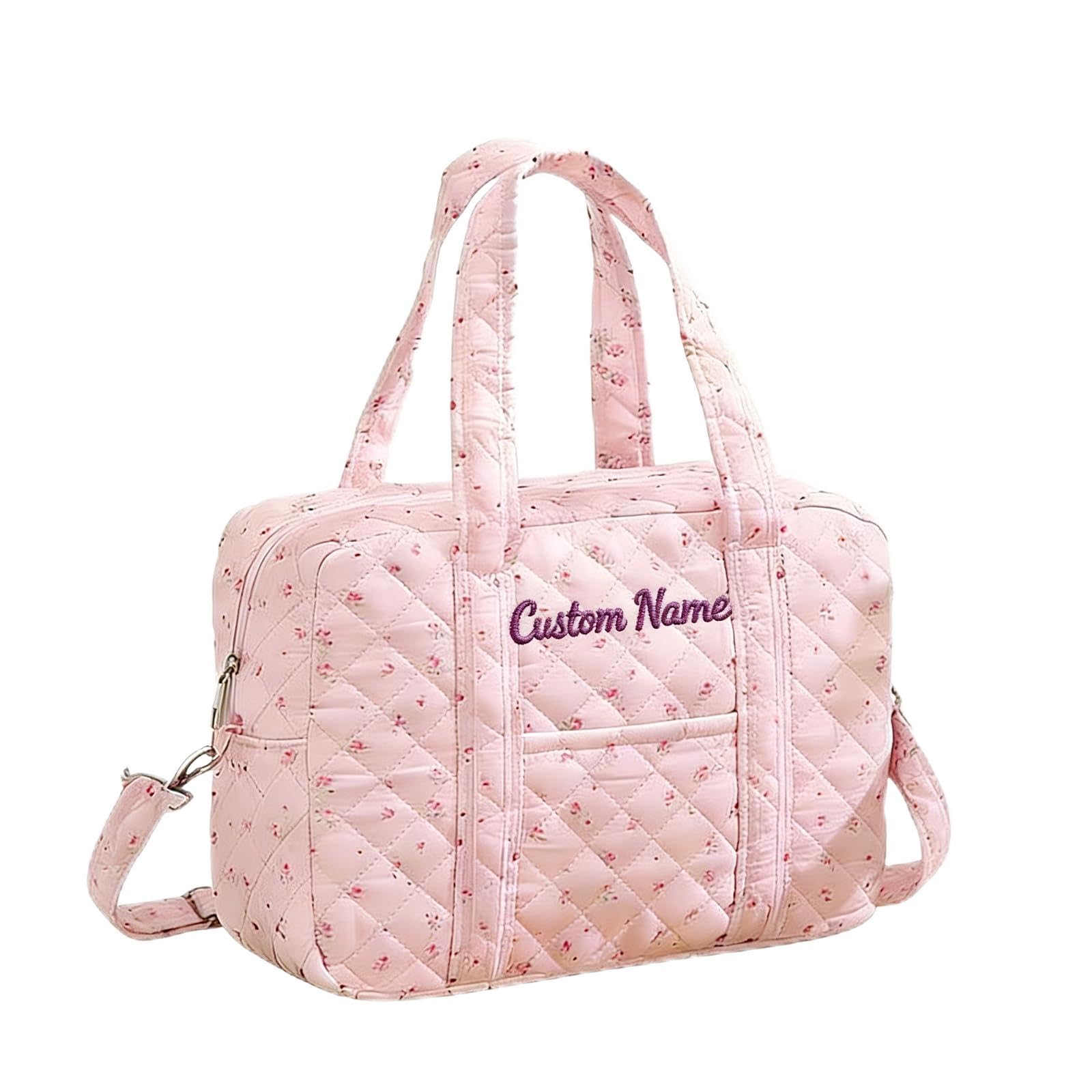 Personalized Diaper Bag Tote Mom Bag Crossbody Diaper Bags Diaper Tote Bag Organizer Handbag Floral Mommy Bag Nappy