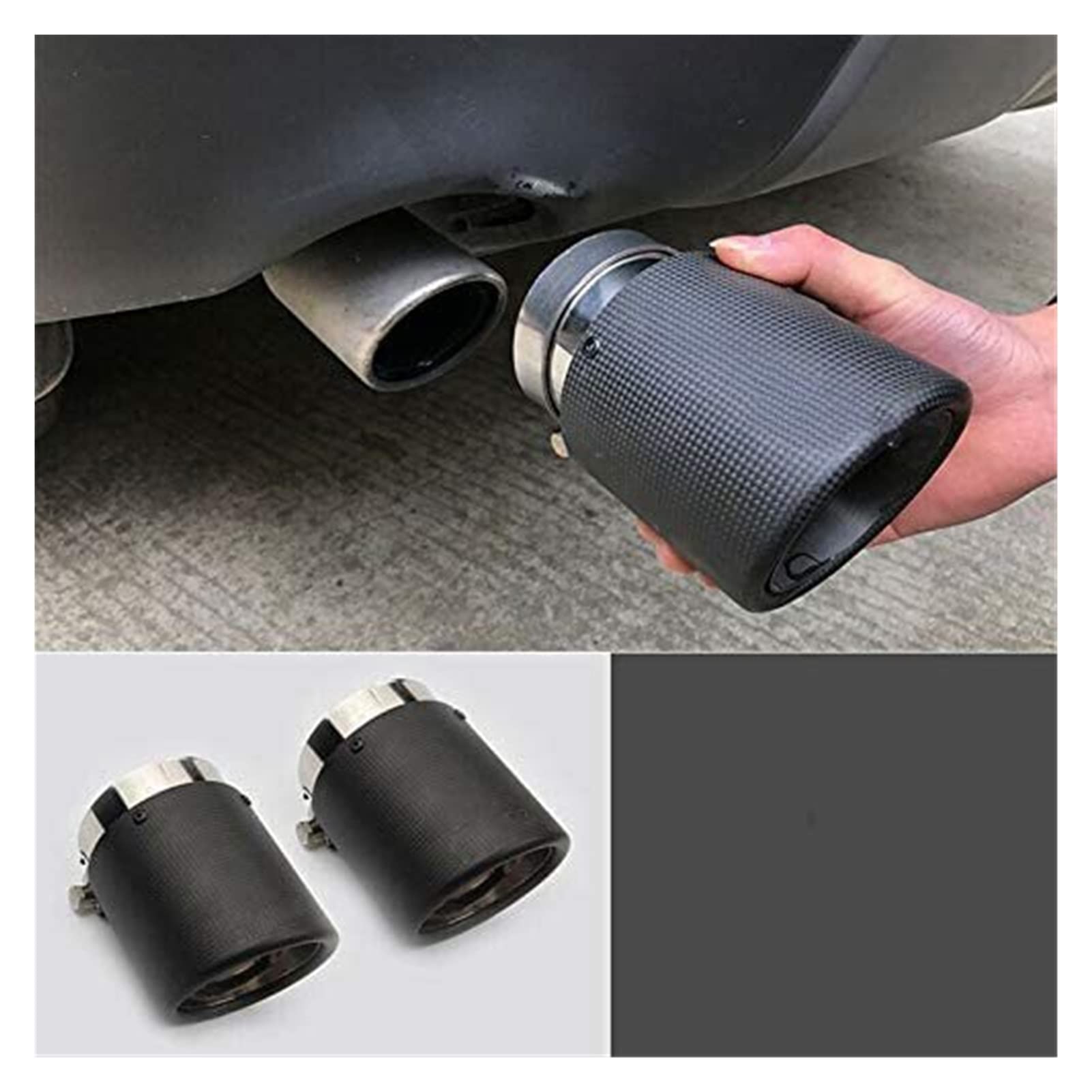 Tubo Escape Trasero Para Range Rover 2014-2016 Coche Modificación Automóviles Accesorios Para Automóvil Fibra Carbono Tubería Escape Silenciador